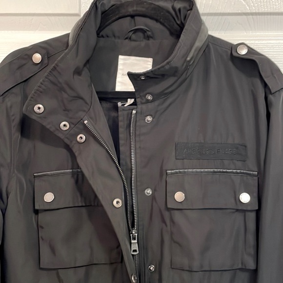 Avec Les Filles Black Water Resistant Utility Jacket - Picture 3 of 6